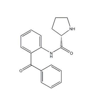 (S) -N- (2-Benzoilfenil) -2-pirrolidinocarboxamida CAS 117186-74-0