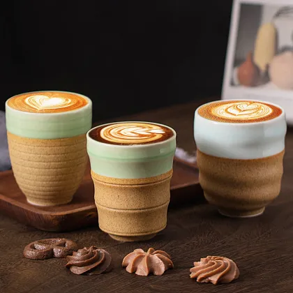 Celadon Ceramic Cup - Tea Cup, Milk Mug, Tumbler, Drinkware, Espresso Coffee Cup