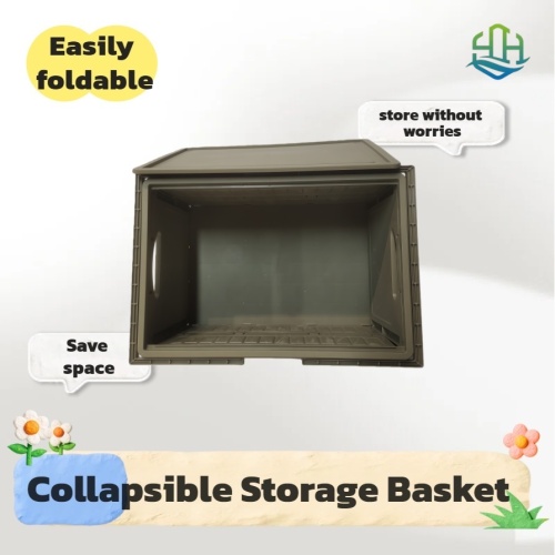 Cesta de almacenamiento plegable verde resistente