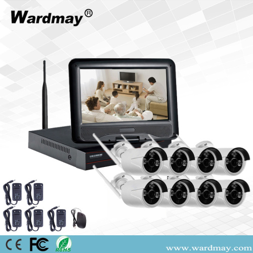 8CH 1.0/2.0MP Wifi NVR Kits With 10" Monitor