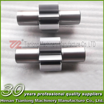 stainless steel rotating gear shaft with grinding tooth
