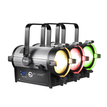500W RGBAL 5 في 1 LED Fresnel Spotlight Theatre Spot Light مع Zoom