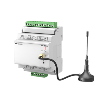 Power meter with temperature sensing measuring din type