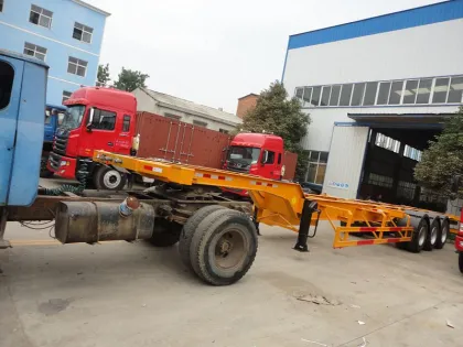 40ft skeletal used big truck trailers for sale