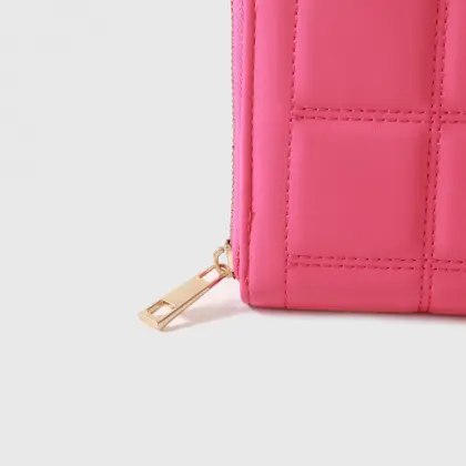 Quilted Long Wallet for Women