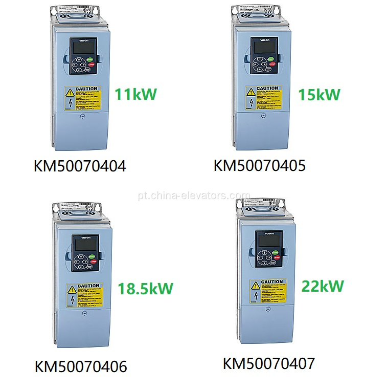KM50070404 Inversor de frequência 11kW para escadas rolantes de Kone