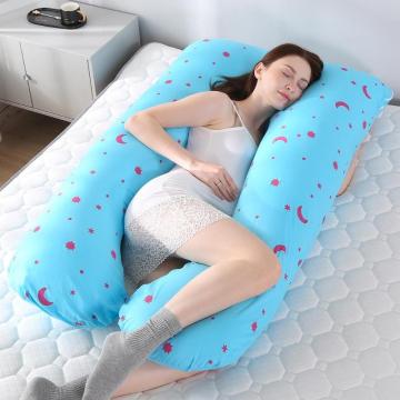 Sleeping Support Pillow For Pregnant Women Body 100% Cotton Printed U Shape Maternity Pillows Pregnancy Side Body Pillow