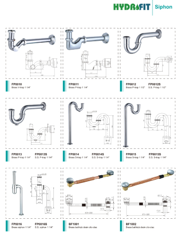 drain catalog sink siphon