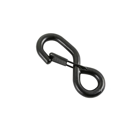 Black Double J Hook - 1 Inch / 25 mm Heavy Duty S Hook