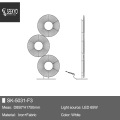 LED Portable Fabric Shade Modern Floor Lamp Standing