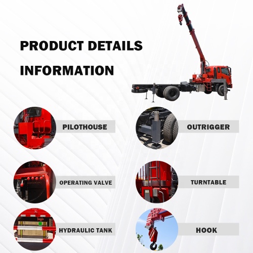 8 тонн высокопроизводительный кран, установленный на грузовик