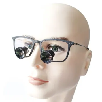 Built-in Myopia Magnifying Glass with 2.5X/3X/3.5X Magnification for Dental Loupes: Ideal for Teeth Braces and Surgical Procedures