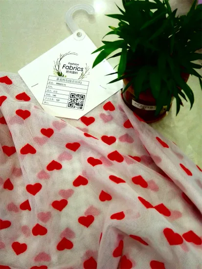 100% POLY MESH FLOCKNIG DYED KNIT FABRIC