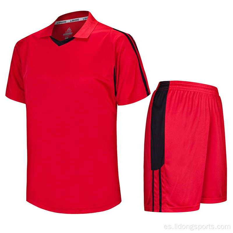 Jersey del equipo de fútbol de jersey de fútbol personalizado al por mayor