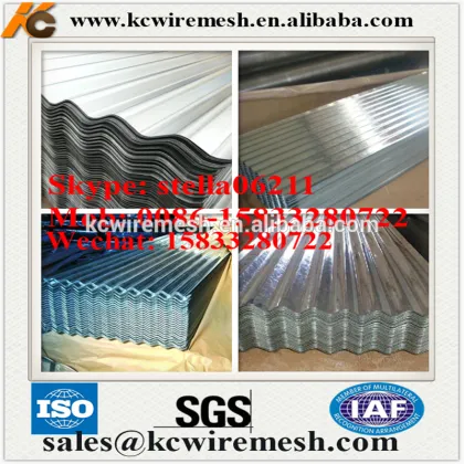 Cheap!!!!!!!! Kangchen SGCC Corrugated steel plates roof tiles\Galvanized Corrugated steel sheet