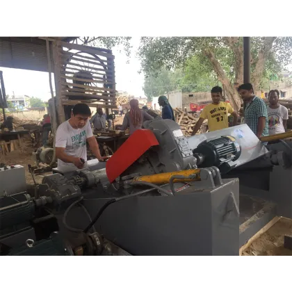 Hydraulic Wood Log Debarker Machine for Rounding Logs 8ft