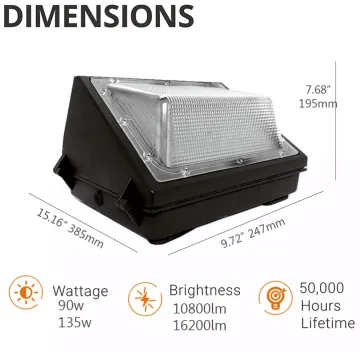Superior Weatherproof Outdoor Wall Pack Light
