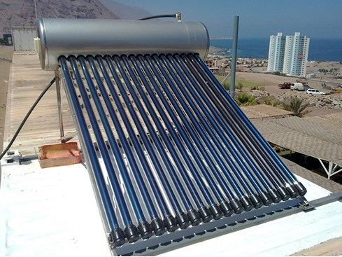 Compact Pressurized Solar Water Heater , 18pcs Heat Pipe Solar Water Heaters
