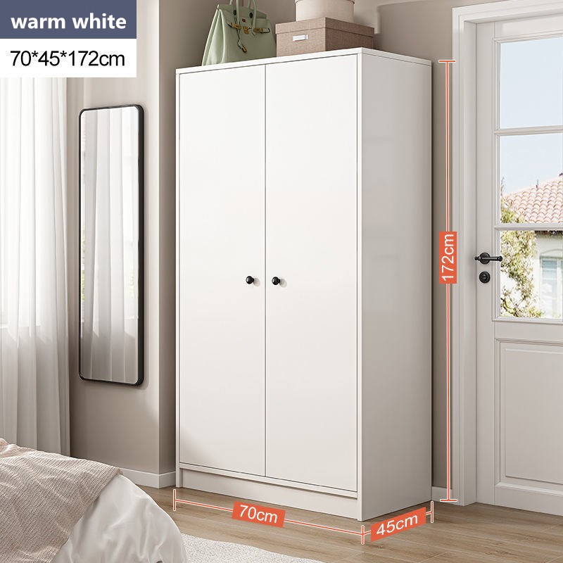 White Solid Wood Wardrobe