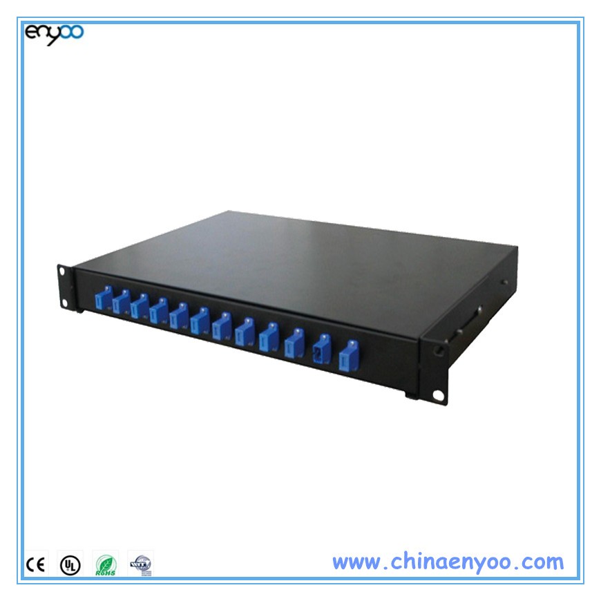 12-port Rack-mounted Fiber Optic Patch Panel: Fixed Type Connectivity ...