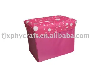 Fabric Storage Ottoman