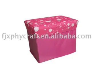 Fabric Storage Ottoman
