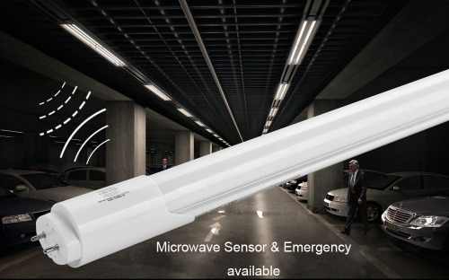 Dual Lighting T8 LED Tube dengan Sensor Microwave