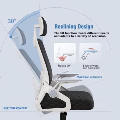 Comfortable Foshan Furniture Leather Ergonomic Executive Office Chair