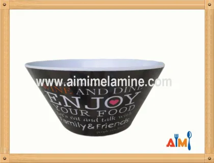 bamboo melamine salad bowl