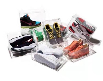 Transparent Magnetic Acrylic Shoe Box for PMMA Clear New Design Sneakers