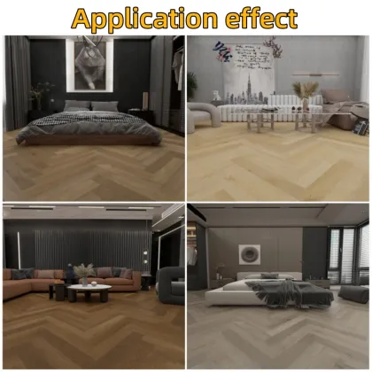 Wear Resistant Waterproof Click Wood Grain Flooring Tiles