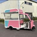 Multi-functional electric tricycle for selling snacks
