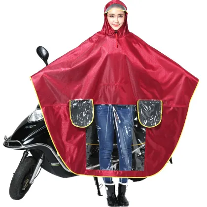 100% polyester single/double raincoat poncho outdoor