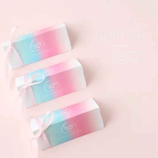 New products pink candy packaging box wedding