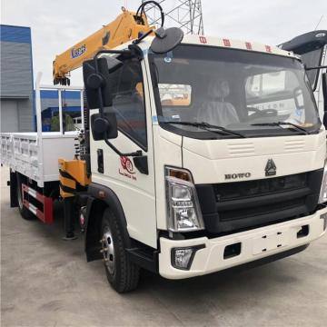 رافعة مثبتة على شاحنة 4x2 Sinotruck RHD LHD 5000kg