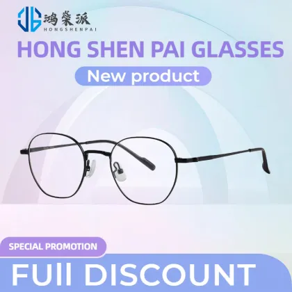 Titanium Alloy Retro Round Frame Glasses