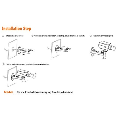 Support de montage de plafond de mur réglable en plastique DS-1296ZJ