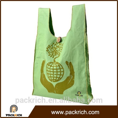 Hot sales promotional canvas shopping bag handle