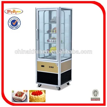 free standing mobile marble cake display showcase refrigerator CL-1800
