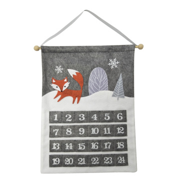 Adventskalender mit Winterwaldstil