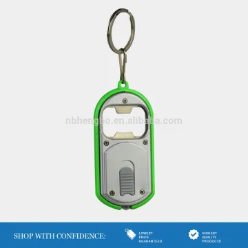 cheap plastic bright led bottle opener keychain