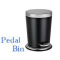 Pedal lixo de lixo de aço inoxidável