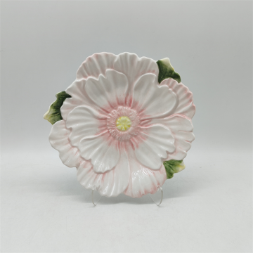Керамическая сервировочная тарелка 3D Flower