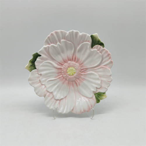Керамическая сервировочная тарелка 3D Flower