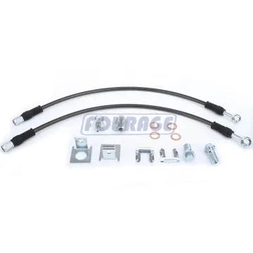 High Performance 7/16 Inch Braided Stainless Steel Brake Line Hose Kit for GM Vehicles