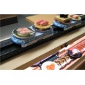 Linear Track Meal Delivery Device Straight Line Delivery of Revolving Sushi Factory