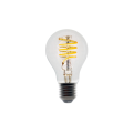 Warm yellow light filament bulb for basement