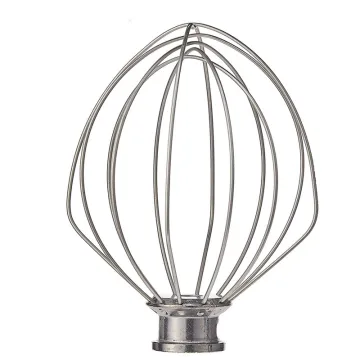K5AWW Stainless Steel Mixer Egg Cream Stirrer Head for Kitchen Aid 4.5Qt Noodle Mixer