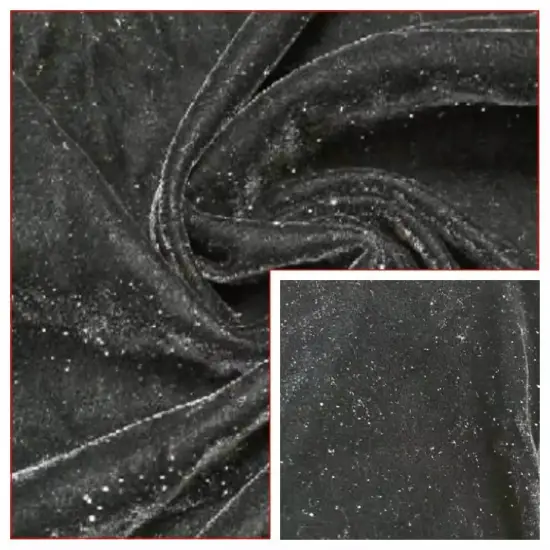 Sprinkle Gold Korea Fleece Bonded with Mesh Fabric