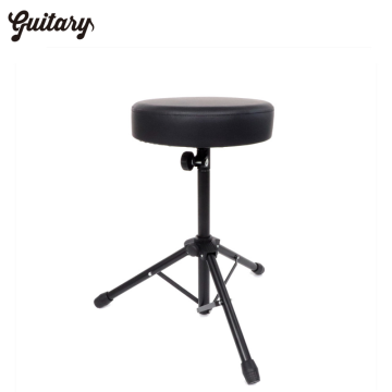Round Metal Chair Jazz Drum Stool Stand with Anti-slip Tripod Feet for Adults and Kids